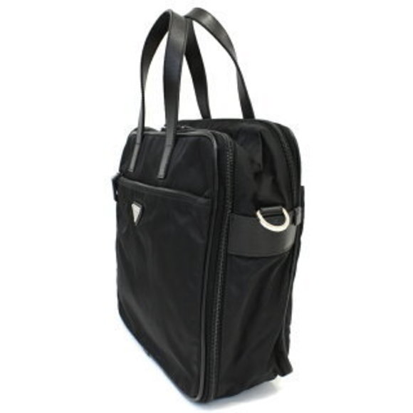 Prada business briefcase triangular plate triangle black - Picture 2 of 9